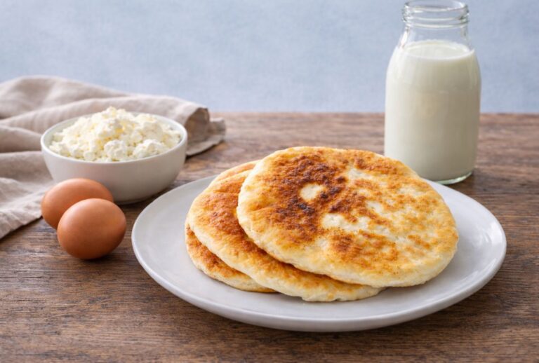 Τηγανόψωμο με φέτα και ανθότυρο