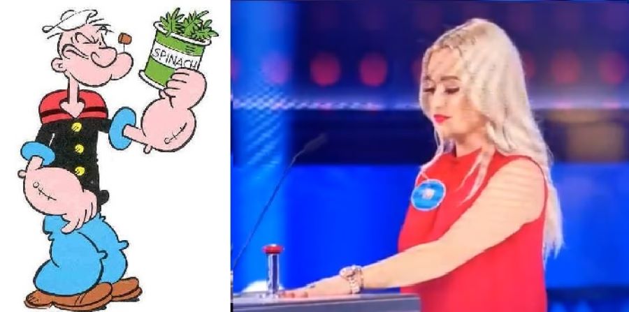 Έχασε 10.000$ σε τηλεπαιχνίδι γιατί έκανε λάθος στο αγαπημένο φαΐ του Ποπάι Έχασε 10.000$ σε τηλεπαιχνίδι γιατί έκανε λάθος στο αγαπημένο φαΐ του Ποπάι