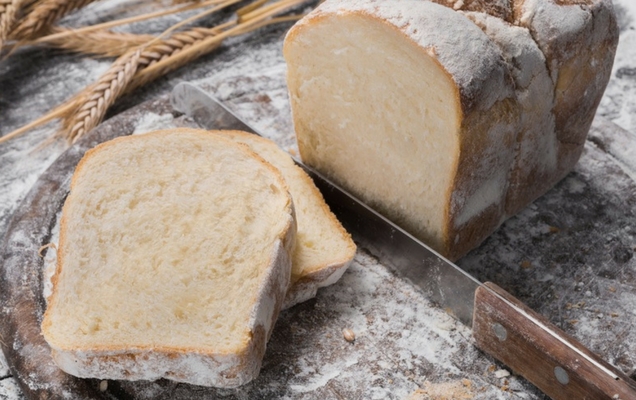 Ψωμί του τοστ με δύο αλεύρια