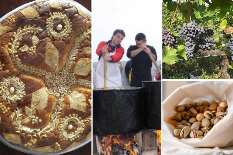 Φιστίκι Αιγίνης, κεντητό ψωμί Βαρνάβα, ξινόμαυρο Νάουσας στο Εθνικό Ευρετήριο Άυλης Πολιτιστικής Κληρονομιάς