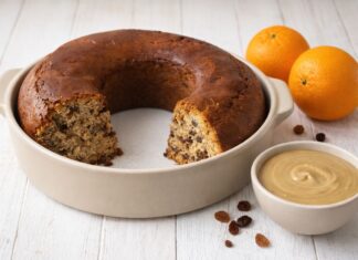 Το κέικ της Σαρακοστής – Με ταχίνι, πορτοκάλι, σταφίδες και καρύδια